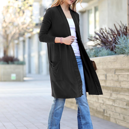 SLOUCHY LONG SLEEVE OPEN CARDIGAN