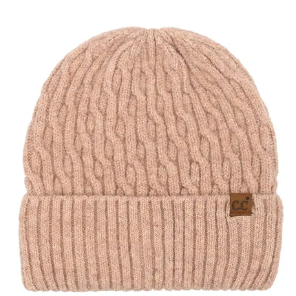 C.C Chain Link Cable Cuff Beanie