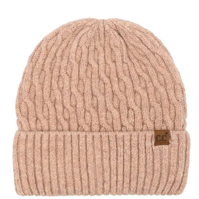 C.C Chain Link Cable Cuff Beanie