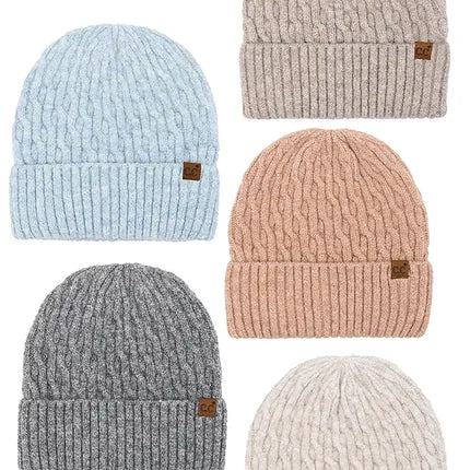 C.C Chain Link Cable Cuff Beanie