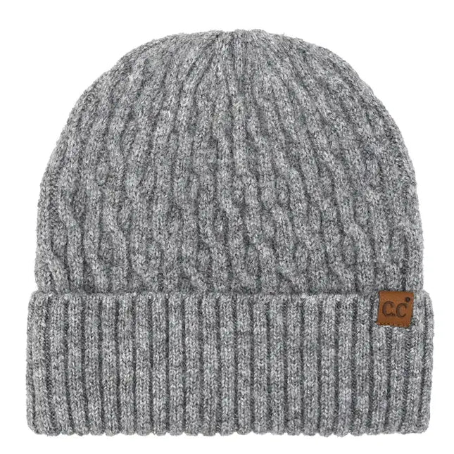 C.C Chain Link Cable Cuff Beanie
