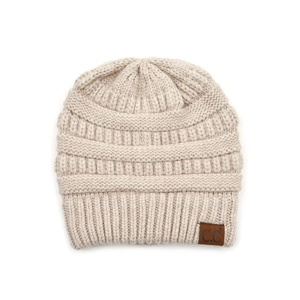 C.C Mixed Soft Yarn Knit Beanie