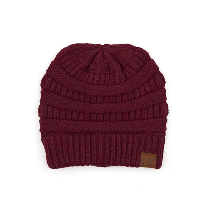 C.C Mixed Soft Yarn Knit Beanie