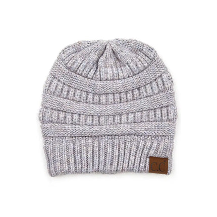 C.C Mixed Soft Yarn Knit Beanie
