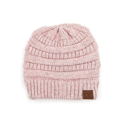 C.C Mixed Soft Yarn Knit Beanie