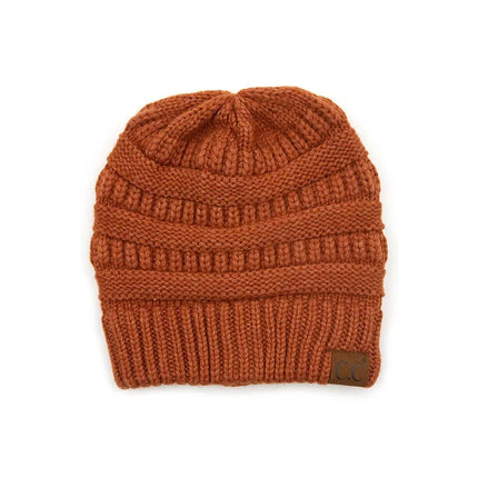 C.C Mixed Soft Yarn Knit Beanie