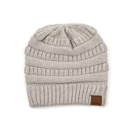 C.C Mixed Soft Yarn Knit Beanie