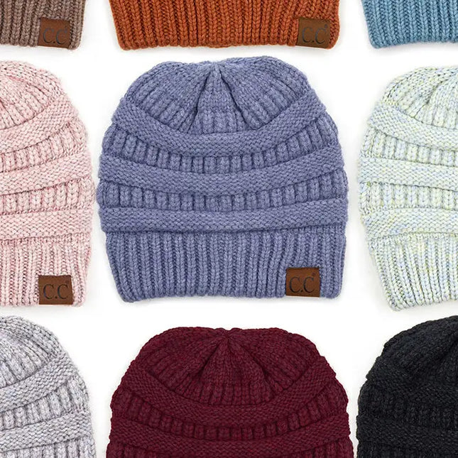 C.C Mixed Soft Yarn Knit Beanie