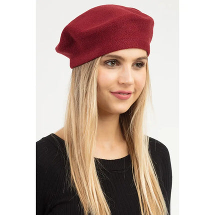 Stretchy Solid Color Beret