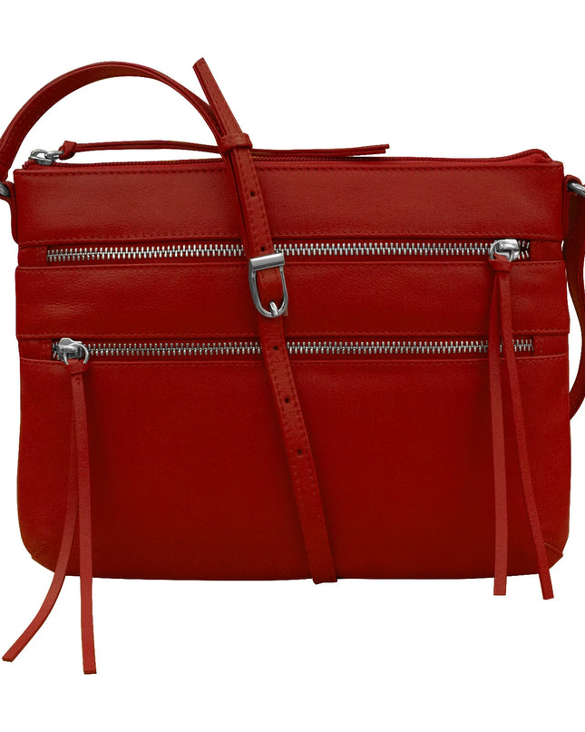 ILI Triple Zip Crossbody