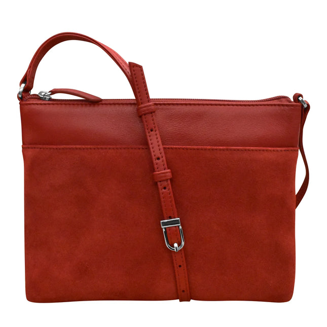 ILI Slim Suede Crossbody with Gusset