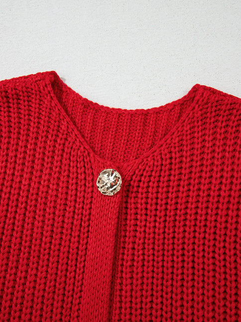LOVESOFT Knit Buttoned Sweater Vest