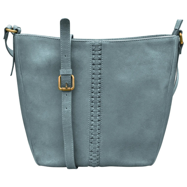 ILI Urbano Braided Crossbody Bucket Bag