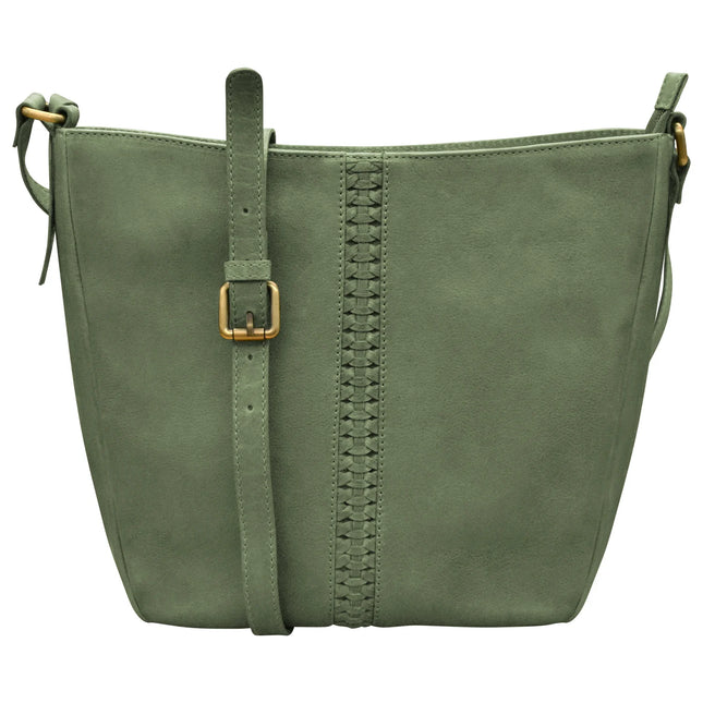 ILI Urbano Braided Crossbody Bucket Bag