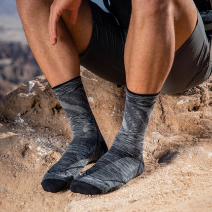 Darn Tough Men's Light Hiker Micro Crew Lightweight Hiking Socks - Space Gray