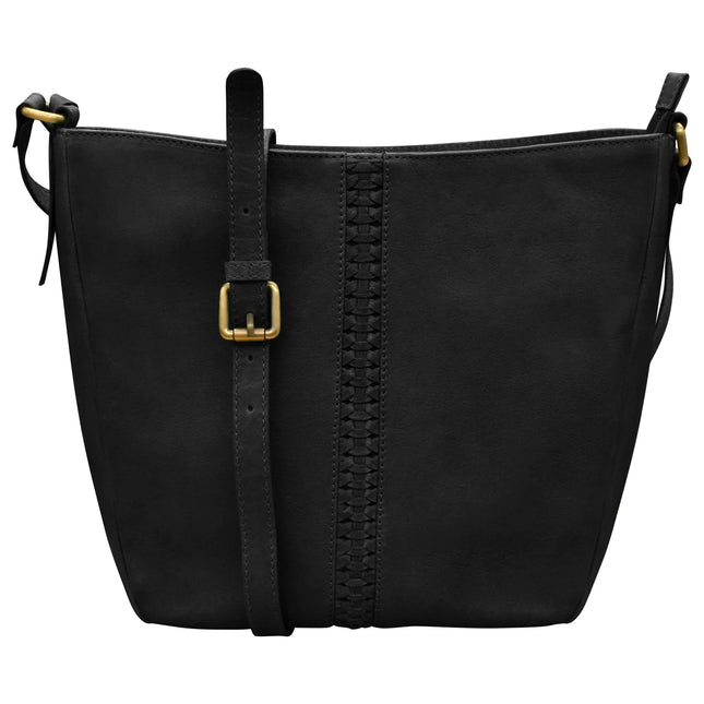 ILI Urbano Braided Crossbody Bucket Bag