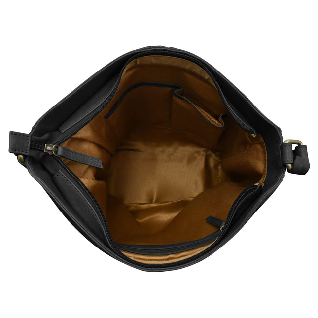 ILI Urbano Braided Crossbody Bucket Bag