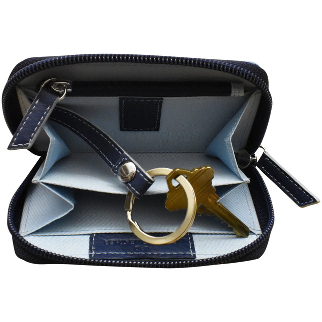 ILI Two Tone Zip Around Pouch