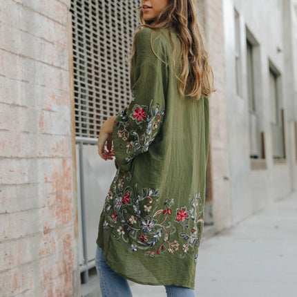 Leto Chic Full-Length Flower Kimono