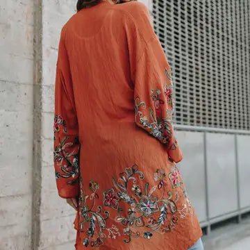 Leto Chic Full-Length Flower Kimono