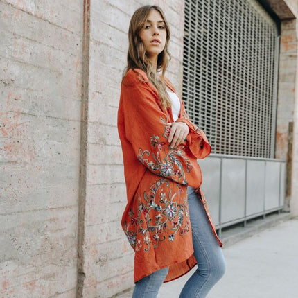 Garden Glam Maxi Kimono
