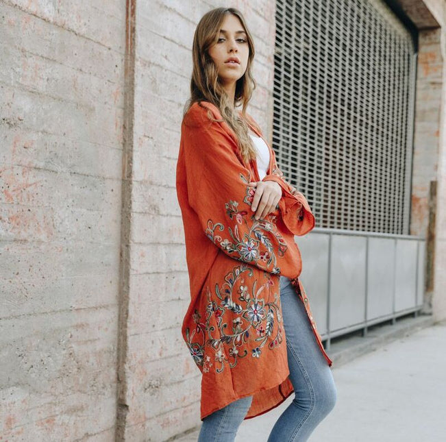 Garden Glam Maxi Kimono