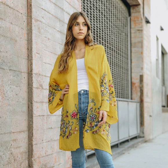Garden Glam Maxi Kimono