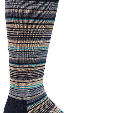 Sockwell Men’s Sunset Stripe | Moderate Graduated Compression Socks - Navy