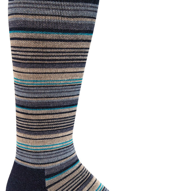 Sockwell Men’s Sunset Stripe | Moderate Graduated Compression Socks - Navy