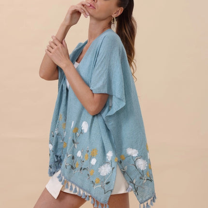 Wildflower Tassel Kimono