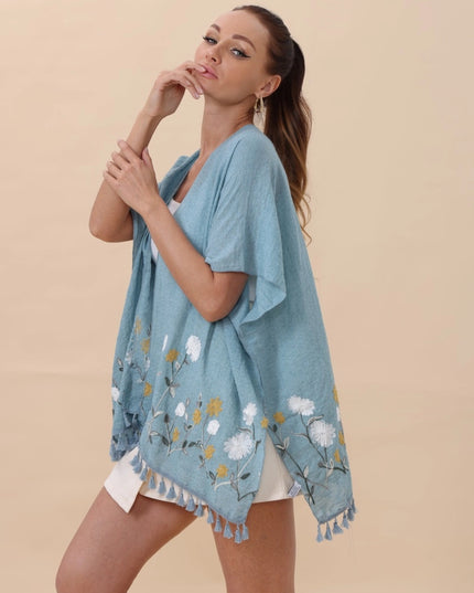 Wildflower Tassel Kimono