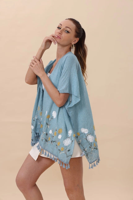 Wildflower Tassel Kimono