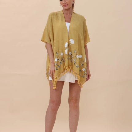 Wildflower Tassel Kimono