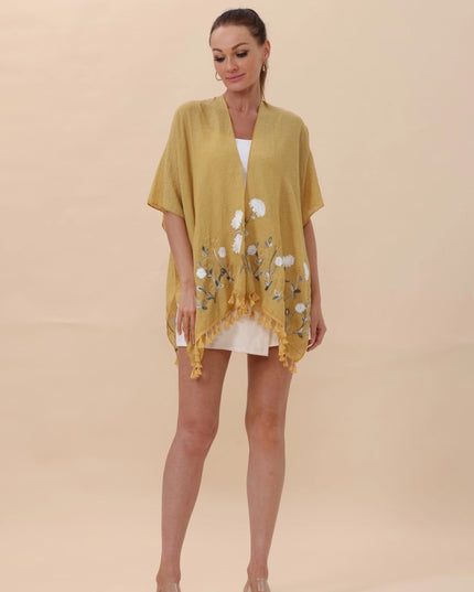 Wildflower Tassel Kimono