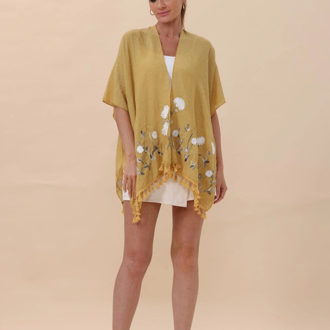 Wildflower Tassel Kimono