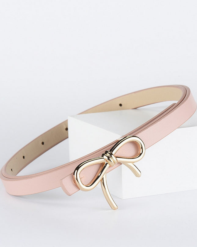 ACCITY Vegan Leather Bow Belt
