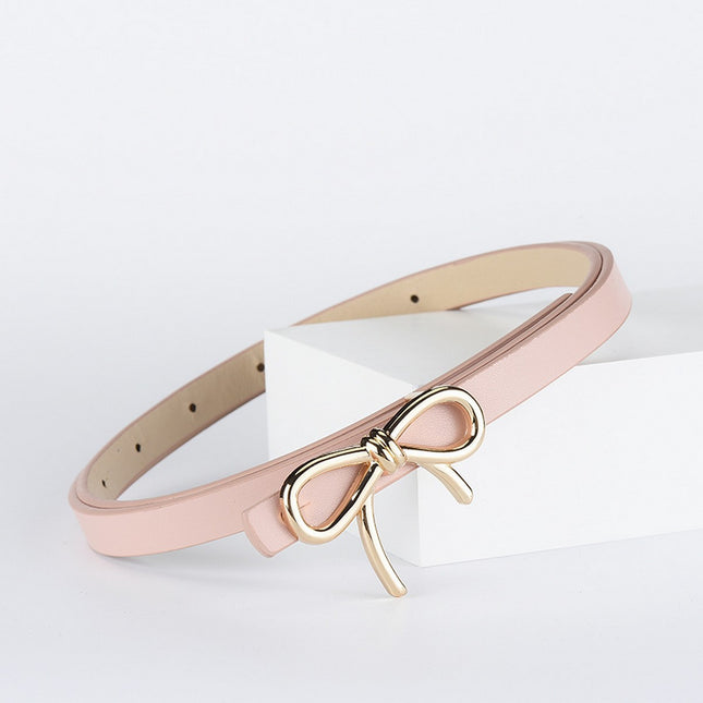 ACCITY Vegan Leather Bow Belt