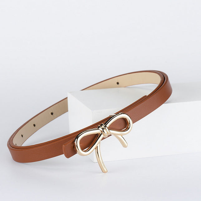 ACCITY Vegan Leather Bow Belt