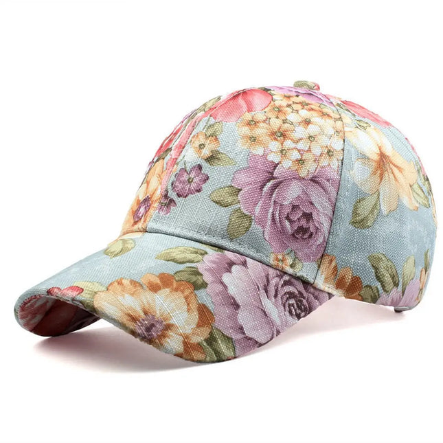 ACCITY Flower Patterned Baseball Cap