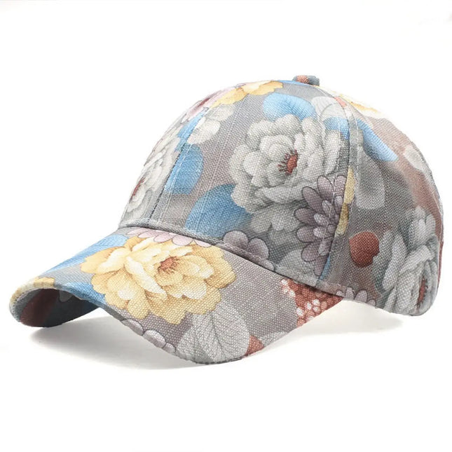 ACCITY Flower Patterned Baseball Cap