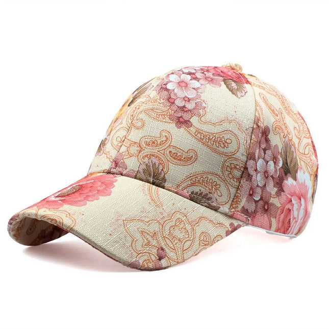ACCITY Flower Patterned Baseball Cap