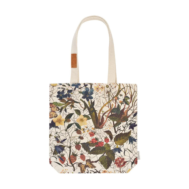 BV by Bruno Visconti Canvas Shopper Bag - Forest Flowers On White