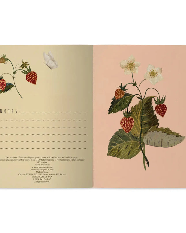 BV by Bruno Visconti A5 Notebook - Wild Strawberry