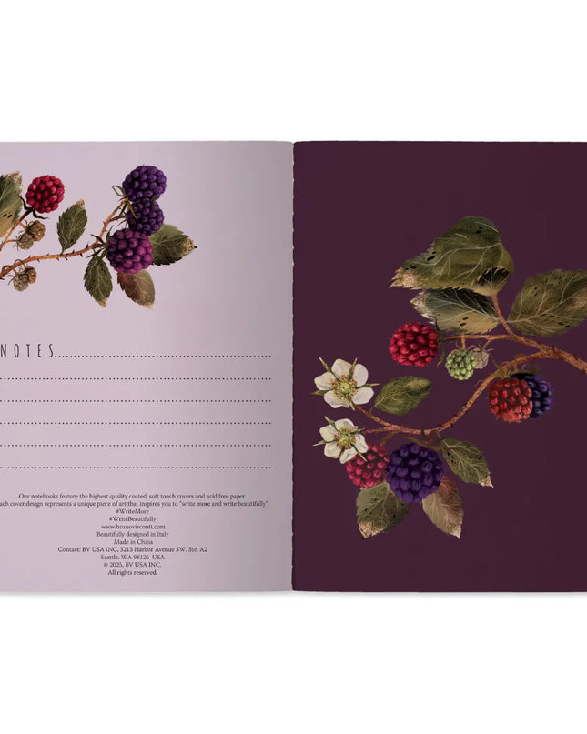 BV by Bruno Visconti A5 Notebook - Wild Blackberry