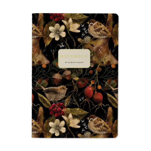 BV by Bruno Visconti A5 Notebook - Forest Sparrows
