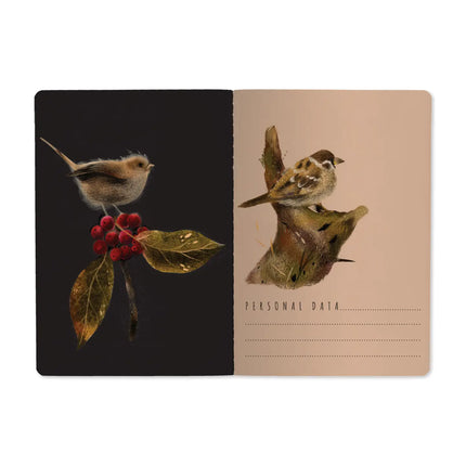 BV by Bruno Visconti A5 Notebook - Forest Sparrows