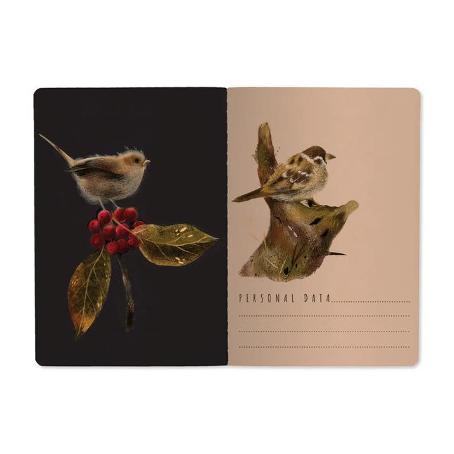 BV by Bruno Visconti A5 Notebook - Forest Sparrows