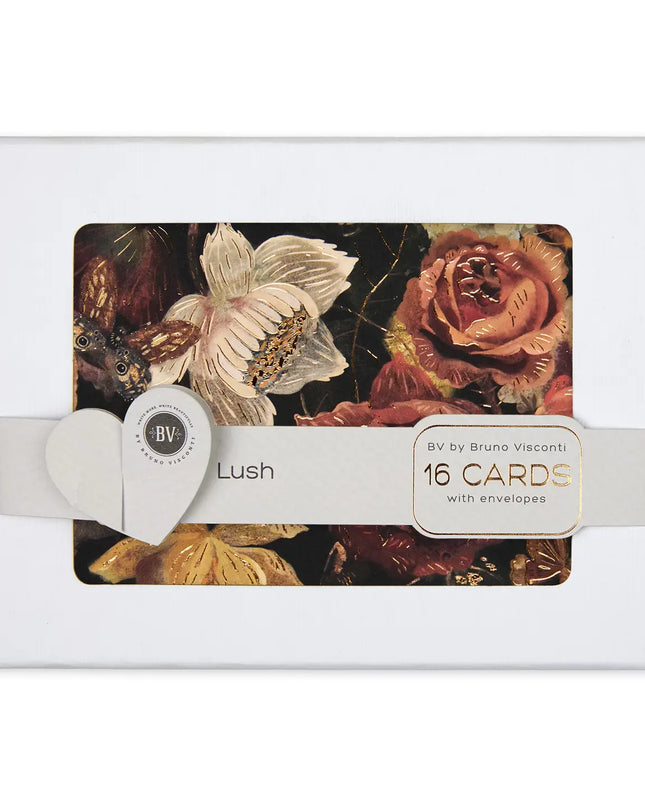 BV by Bruno Visconti Notecards with Envelopes - Set of 16 Lush 4 Designs