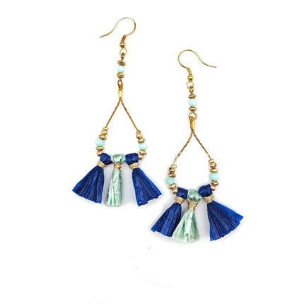 Sachi Raffia Tassels Earrings