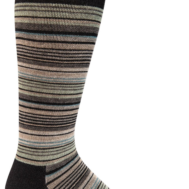 Sockwell Men’s Sunset Stripe | Moderate Graduated Compression Socks - Black